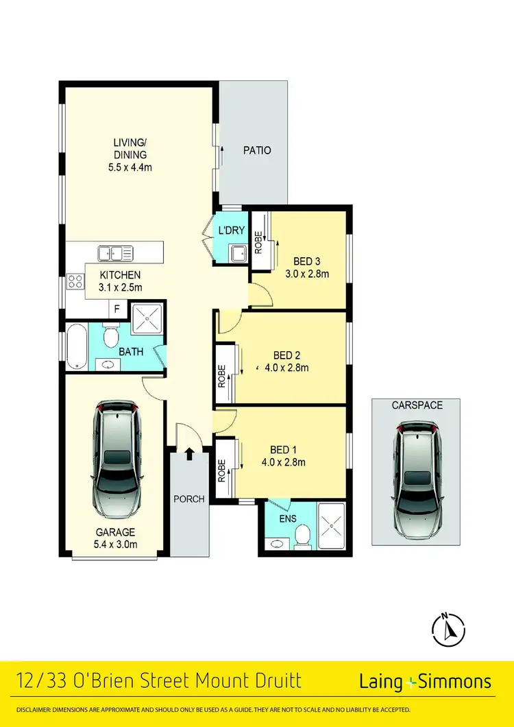 Floorplan of Homely villa listing, 12/33 O’brien Street, Mount Druitt NSW 2770