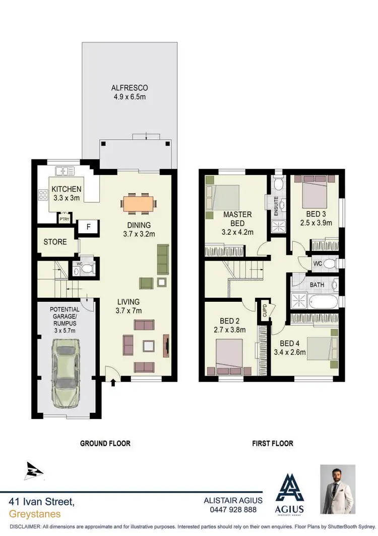 Floorplan of Homely house listing, 41 Ivan Street, Greystanes NSW 2145