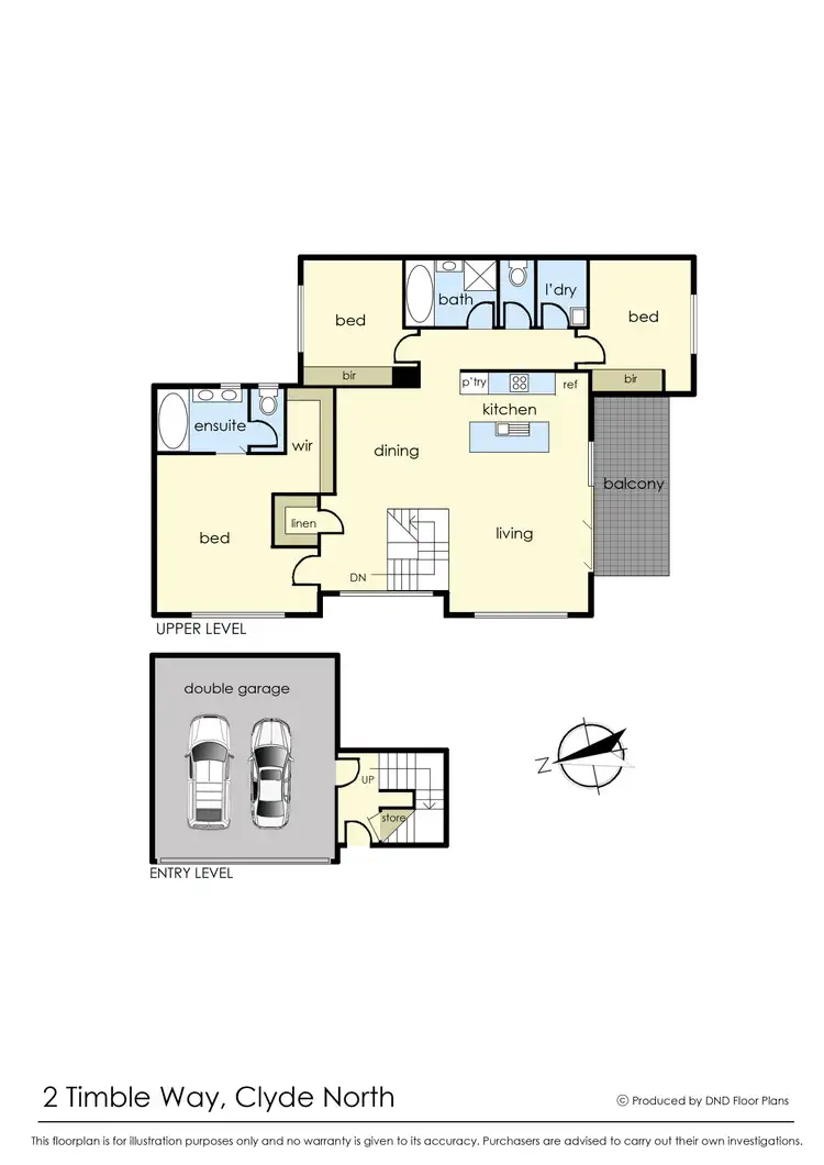 Floorplan of Homely house listing, 2 Timble Way, Clyde North VIC 3978
