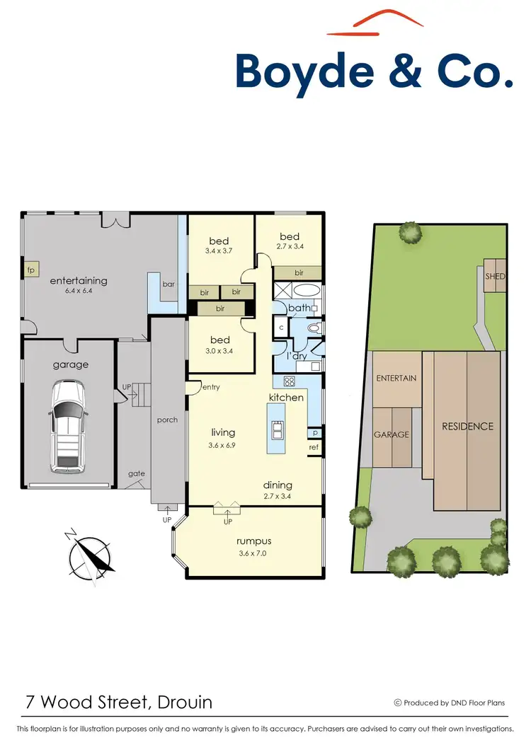 Floorplan of Homely house listing, 7 Wood Street, Drouin VIC 3818