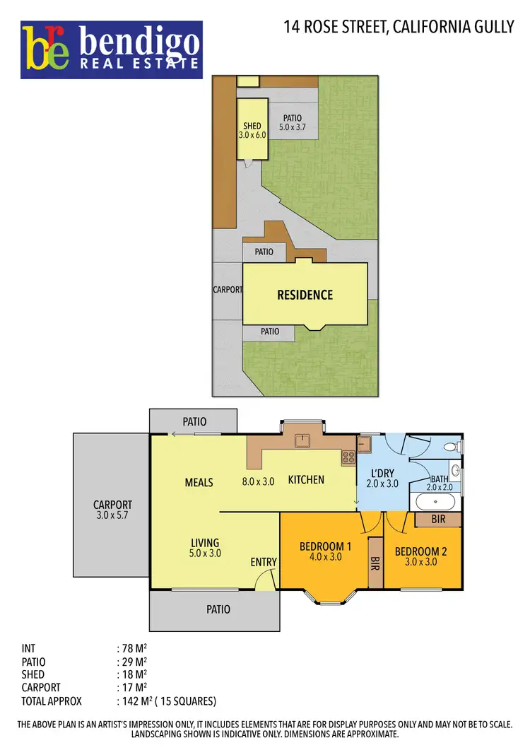 Floorplan of Homely house listing, 14 Rose Street, California Gully VIC 3556