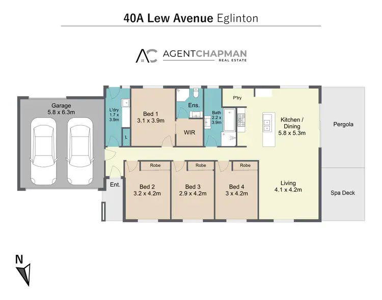 Floorplan of Homely house listing, 40A Lew Avenue, Eglinton NSW 2795