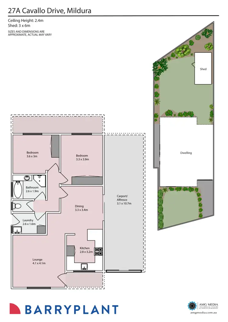 Floorplan of Homely unit listing, 27a Cavallo Drive, Mildura VIC 3500