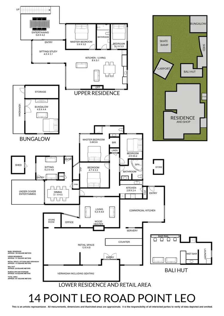 Floorplan of Homely house listing, 14 Point Leo Road, Point Leo VIC 3916