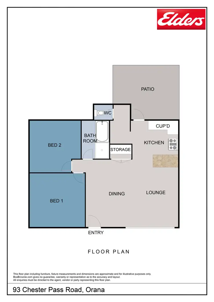 Floorplan of Homely house listing, 93 Chester Pass Road, Orana WA 6330