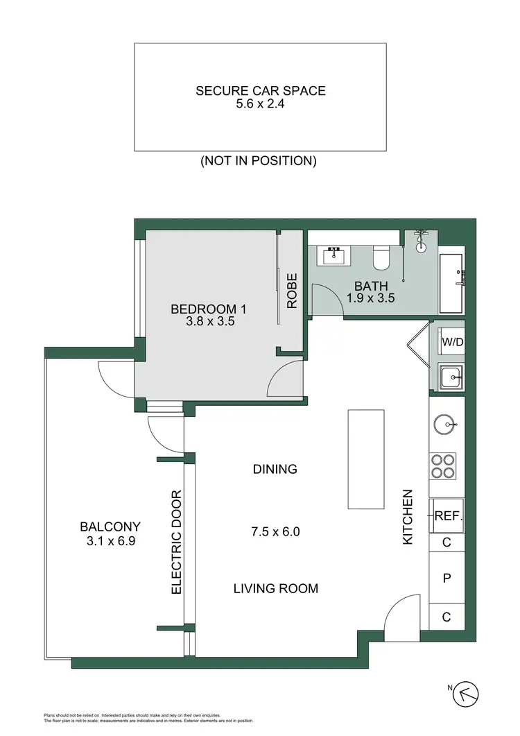 Floorplan of Homely apartment listing, 303/7 Sterling Circuit, Camperdown NSW 2050