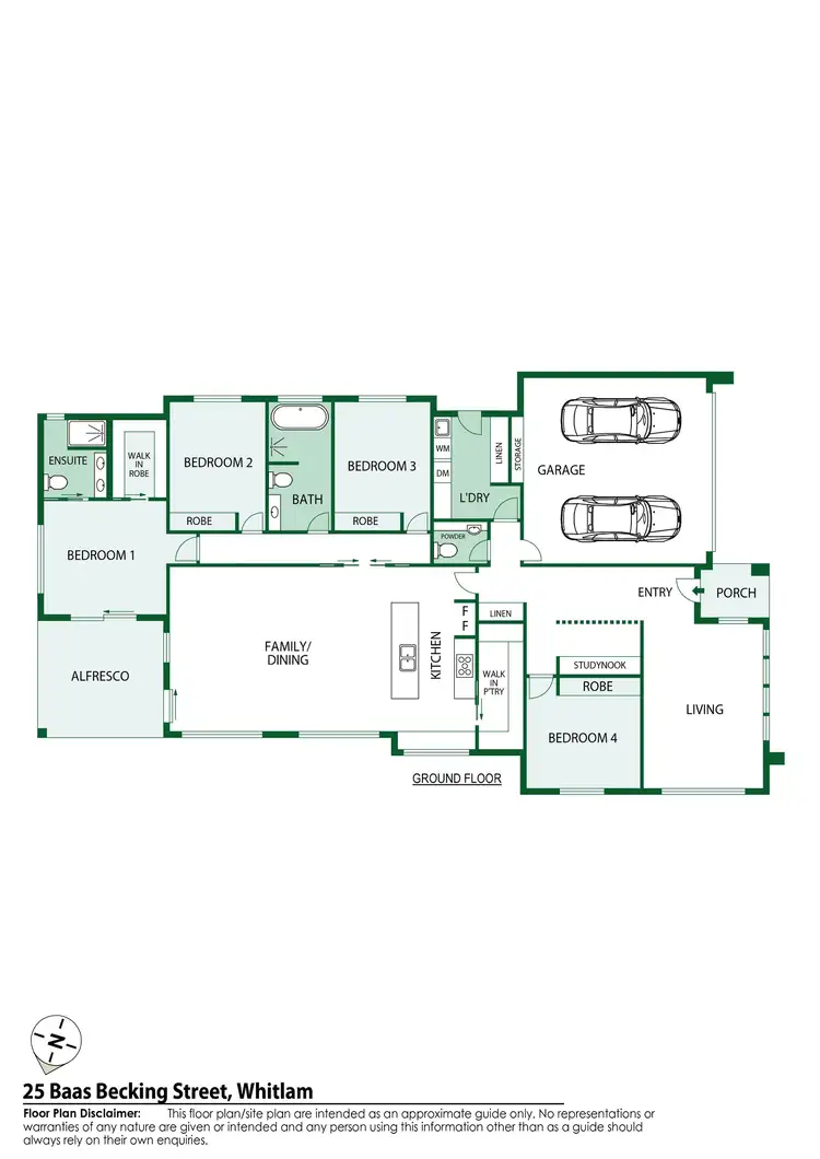 Floorplan of Homely house listing, 25 Baas Becking Street, Whitlam ACT 2611