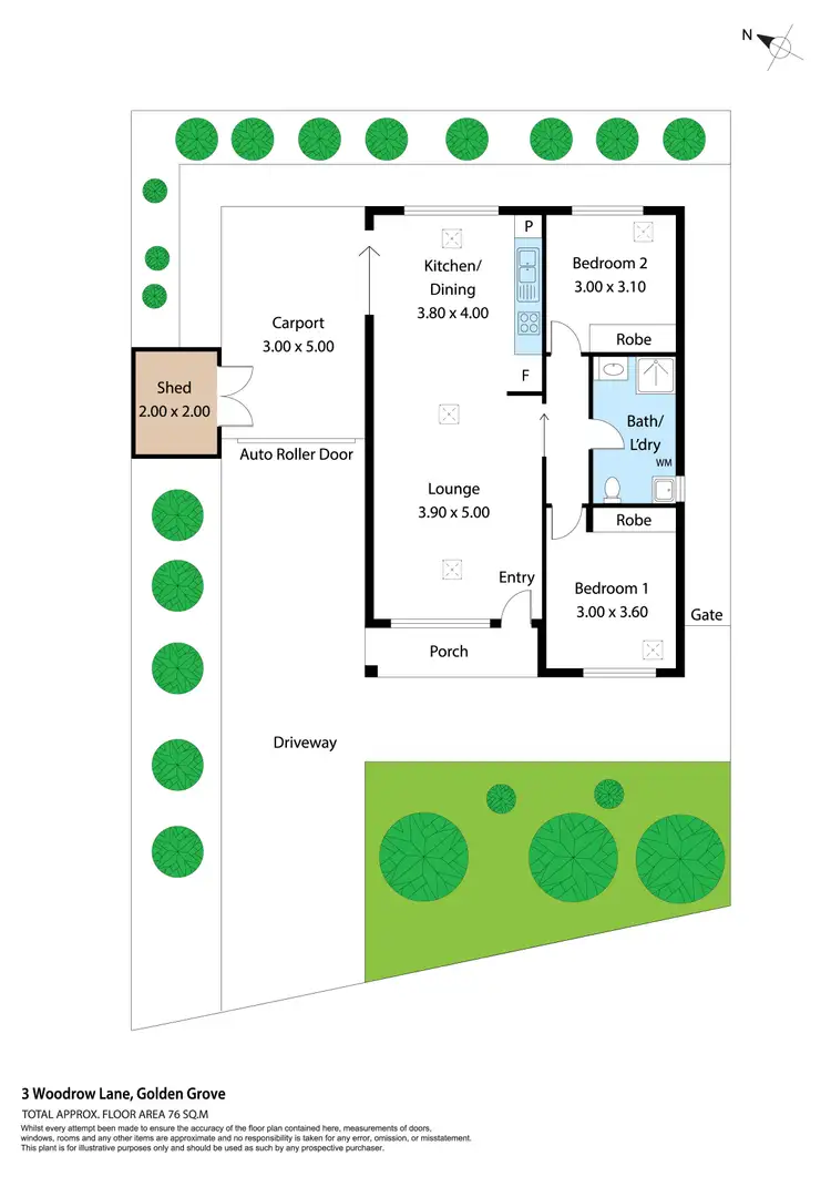 Floorplan of Homely house listing, 3 Woodrow Lane, Golden Grove SA 5125