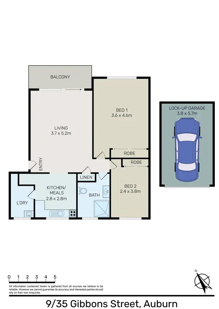 Floorplan of Homely apartment listing, 9/35-37 Gibbons Street, Auburn NSW 2144