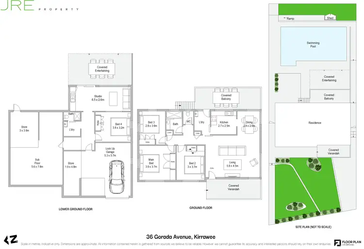 Floorplan of Homely house listing, 36 Gorada Avenue, Kirrawee NSW 2232