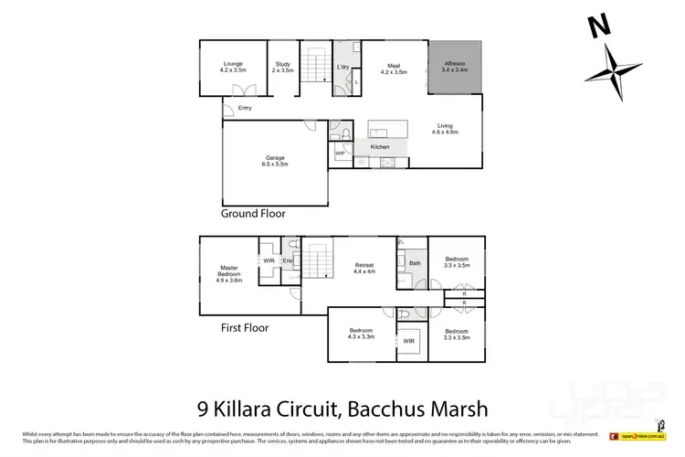 Floorplan of Homely house listing, 9 Killara Circuit, Bacchus Marsh VIC 3340