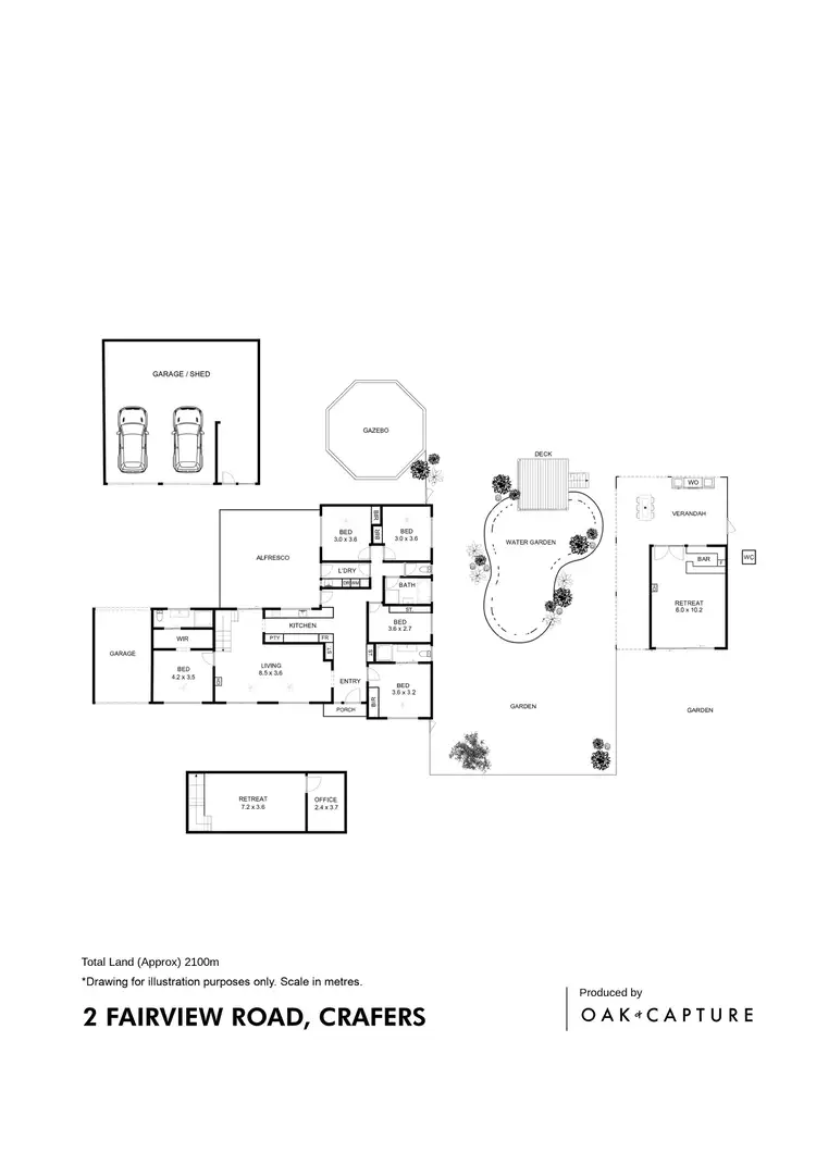Floorplan of Homely house listing, 2 Fairview Road, Crafers SA 5152