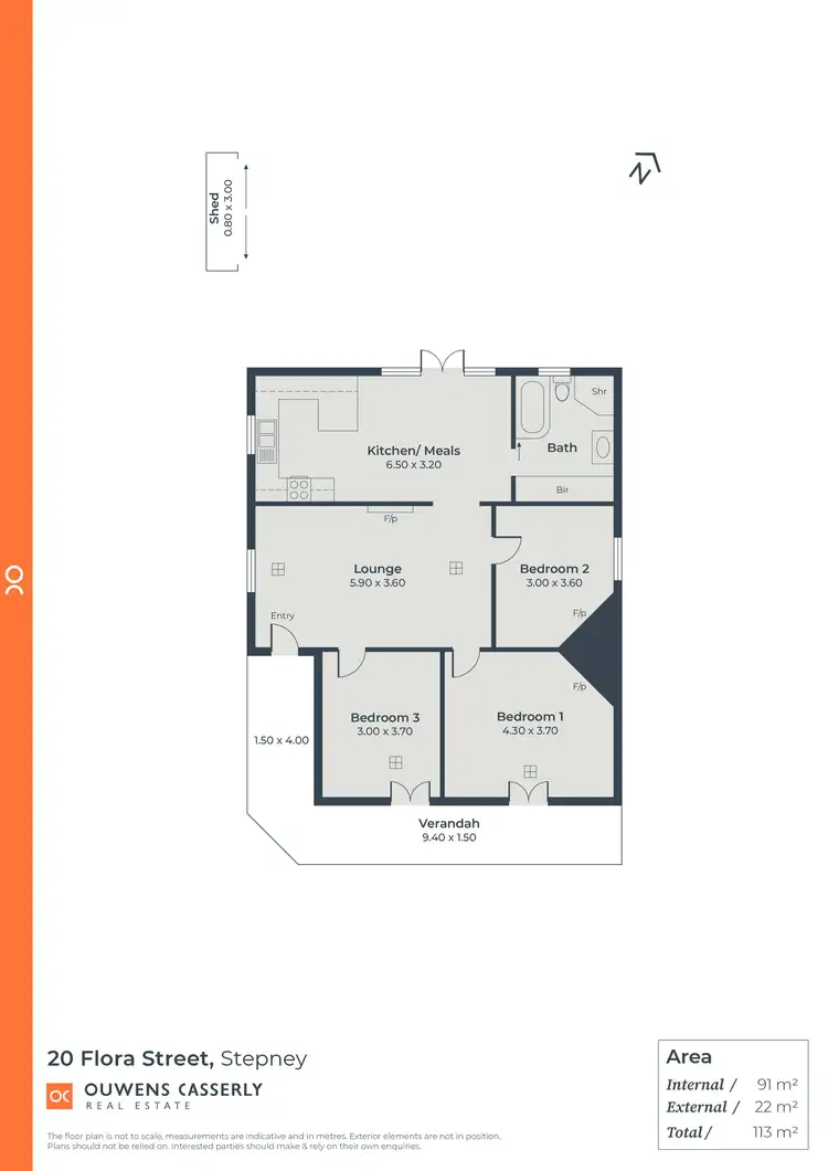 Floorplan of Homely house listing, 20 Flora Street, Stepney SA 5069