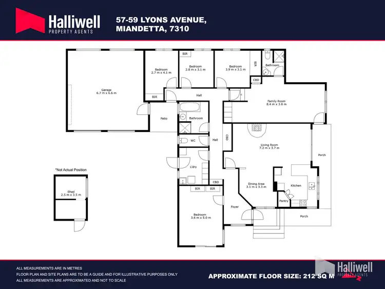 Floorplan of Homely house listing, 57-59 Lyons Avenue, Miandetta TAS 7310