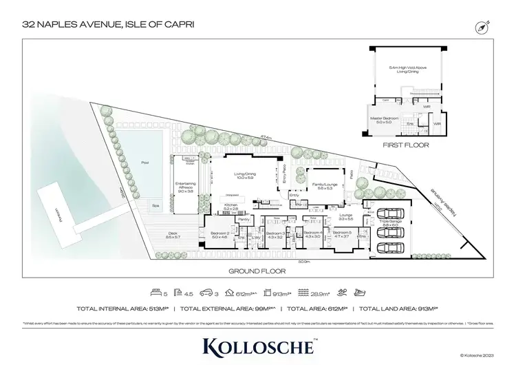Floorplan of Homely house listing, 32 Naples Avenue, Isle of Capri QLD 4217