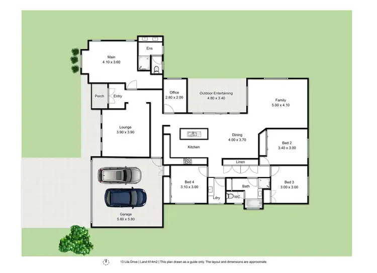 Floorplan of Homely house listing, 13 Lila Drive, Cotswold Hills QLD 4350