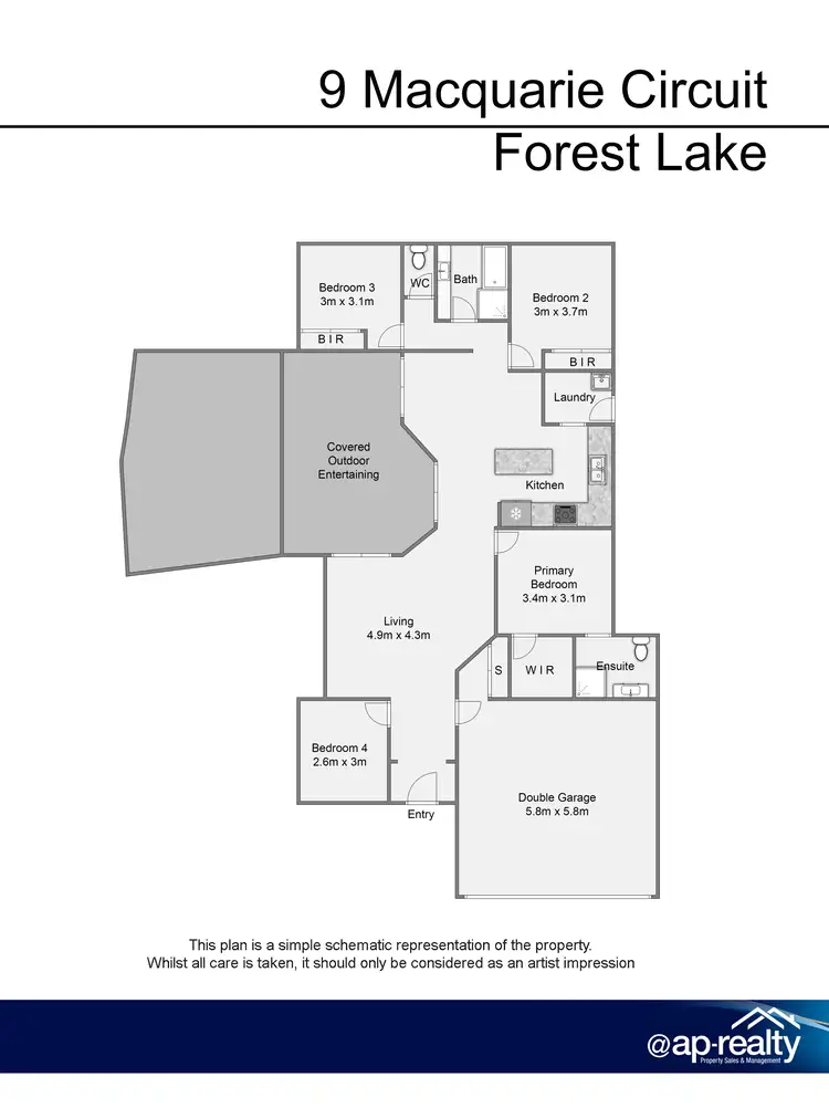 Floorplan of Homely house listing, 9 Macquarie Circuit, Forest Lake QLD 4078