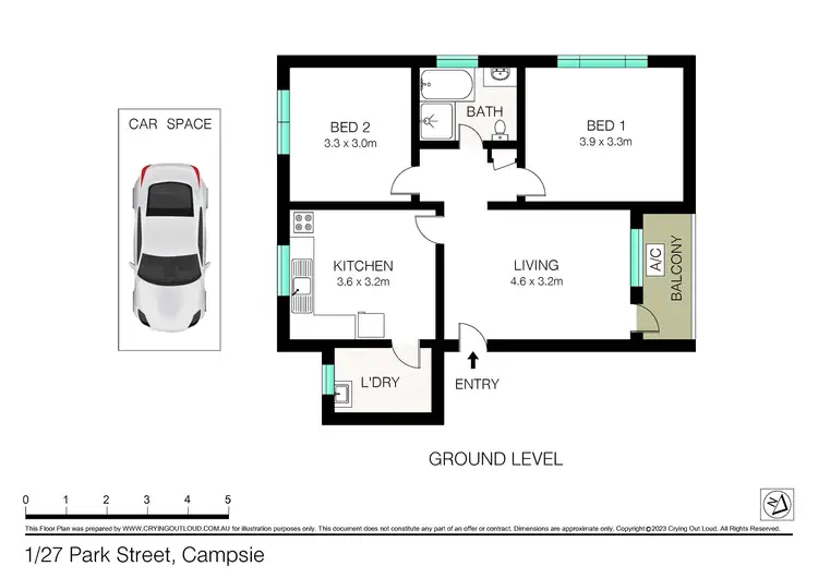 Floorplan of Homely unit listing, 1/27 Park Street, Campsie NSW 2194