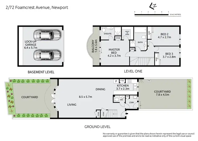Floorplan of Homely townhouse listing, 2/72 Foamcrest Avenue, Newport NSW 2106