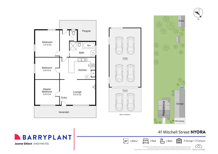 Floorplan of Homely house listing, 41 Mitchell Street, Nyora VIC 3987