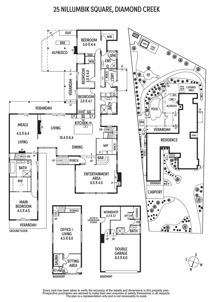 Floorplan of Homely house listing, 25 Nillumbik Square, Diamond Creek VIC 3089