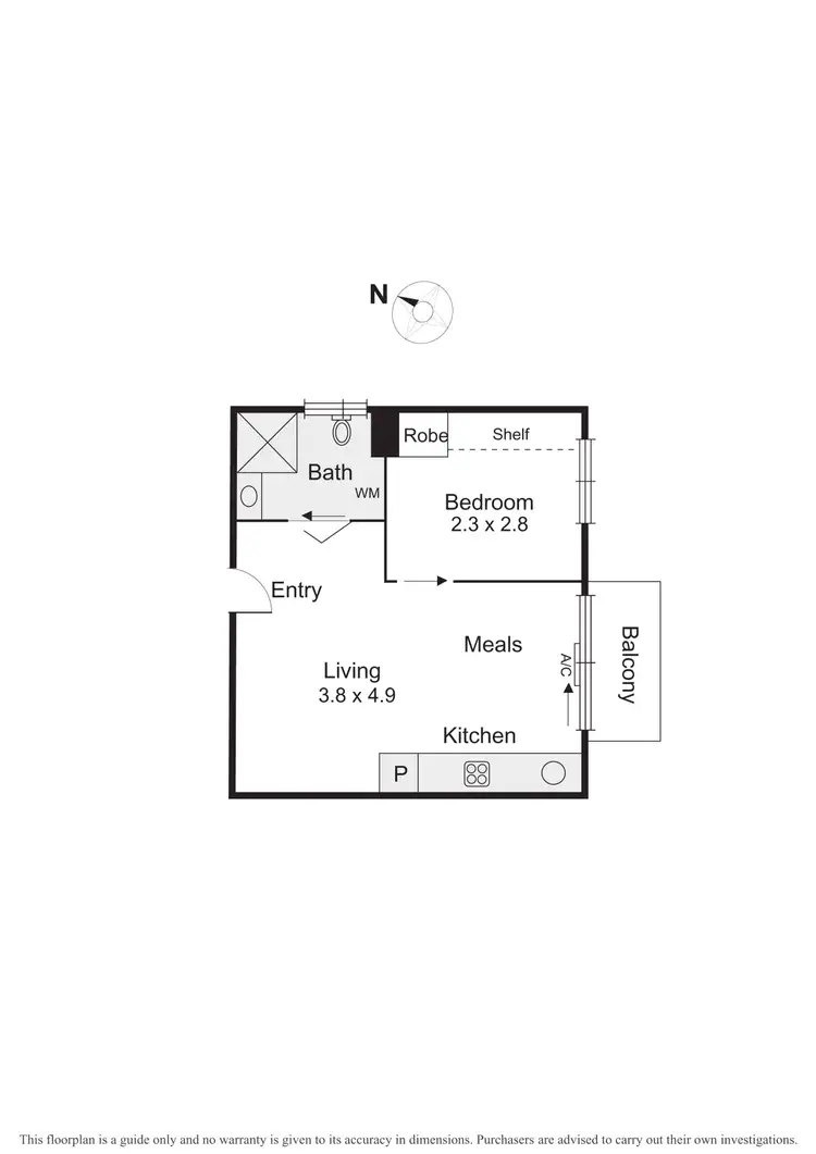 Floorplan of Homely apartment listing, 12/400 Barkly Street, Elwood VIC 3184