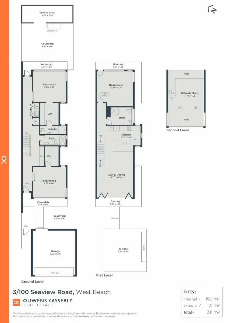 Floorplan of Homely house listing, 3/100 Seaview Road, West Beach SA 5024