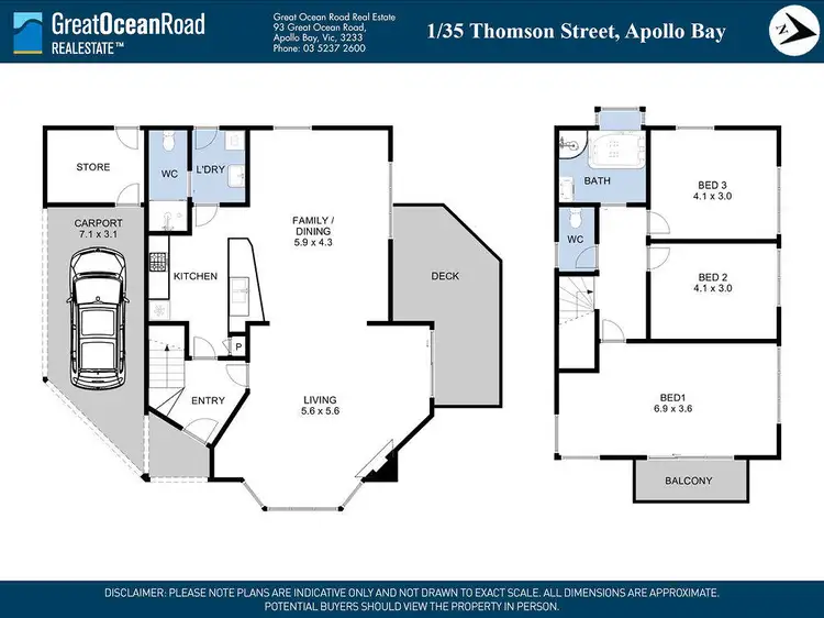 Floorplan of Homely townhouse listing, 1/35 Thomson Street, Apollo Bay VIC 3233