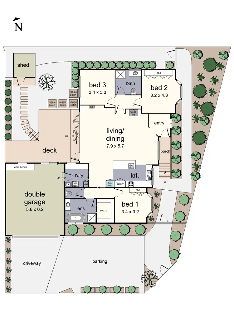 Floorplan of Homely house listing, 55 Fernhill Road, Mount Evelyn VIC 3796
