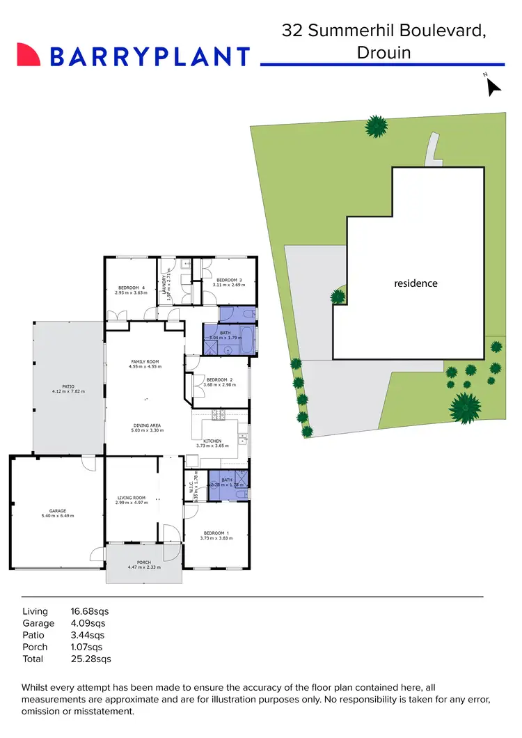 Floorplan of Homely house listing, 32 Summerhill Boulevard, Drouin VIC 3818