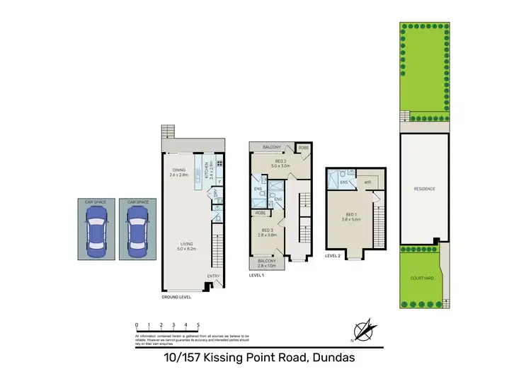 Floorplan of Homely townhouse listing, 10/157 Kissing Point Road, Dundas NSW 2117