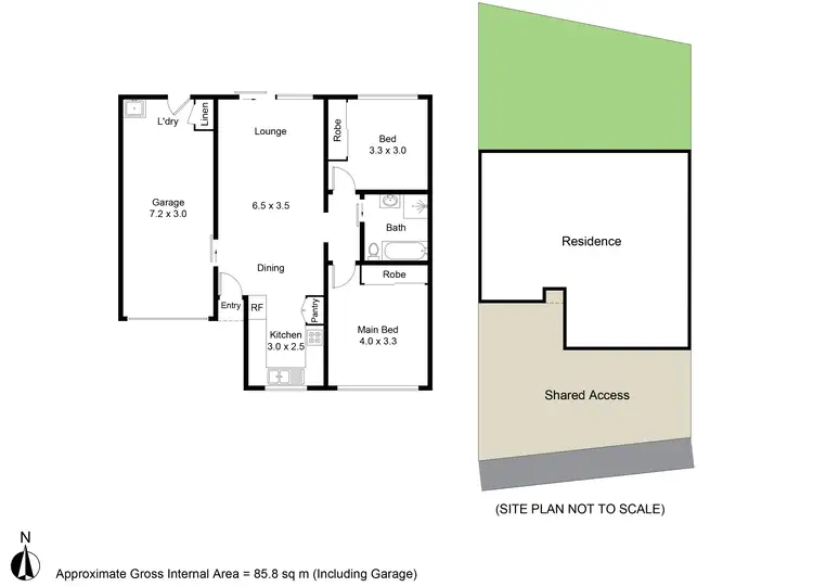 Floorplan of Homely villa listing, 6/11 Maclean Street, Cessnock NSW 2325