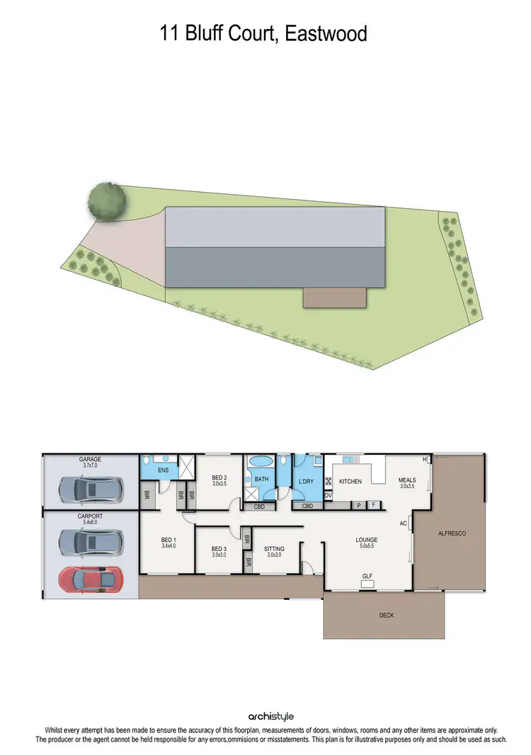 Floorplan of Homely house listing, 11 Bluff Court, Eastwood VIC 3875