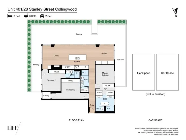 Floorplan of Homely apartment listing, 401/28 Stanley Street, Collingwood VIC 3066