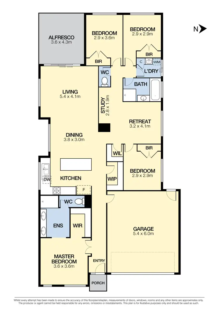 Floorplan of Homely house listing, 15 Lantana Road, Aintree VIC 3336