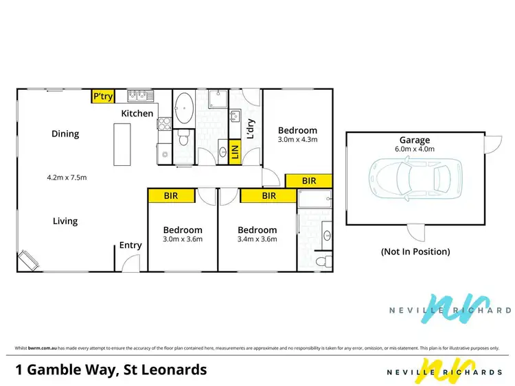Floorplan of Homely house listing, 1 Gamble Way, St Leonards VIC 3223