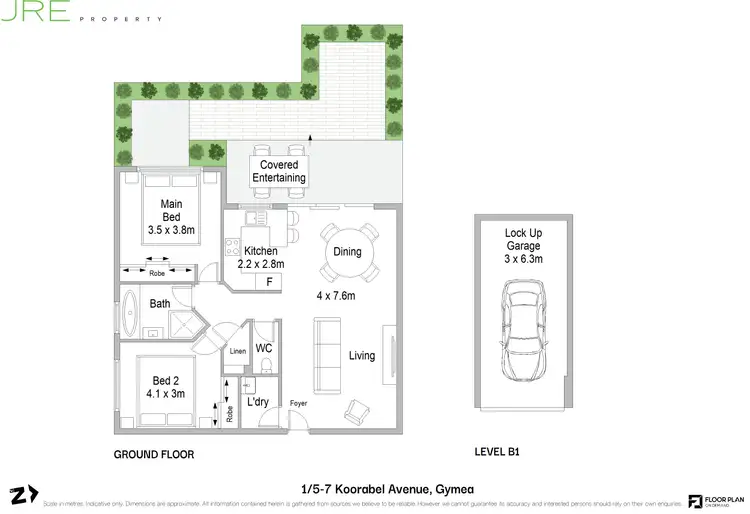 Floorplan of Homely apartment listing, 1/5-7 Koorabel Avenue, Gymea NSW 2227