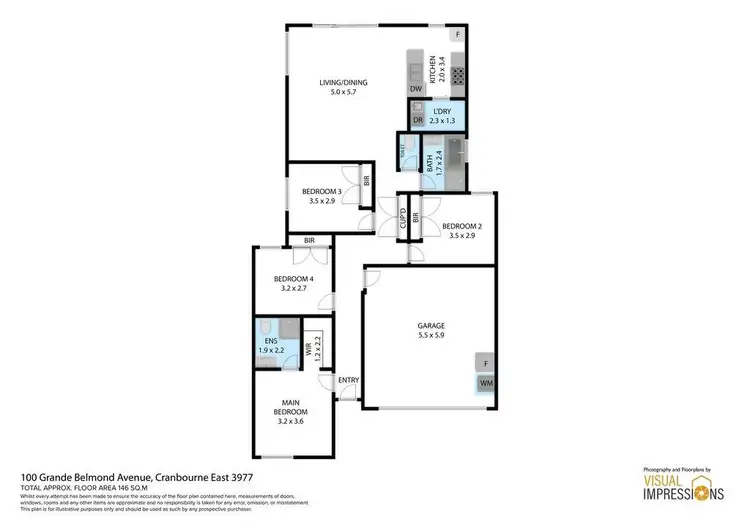 Floorplan of Homely house listing, 100 Grande Belmond Avenue, Cranbourne East VIC 3977
