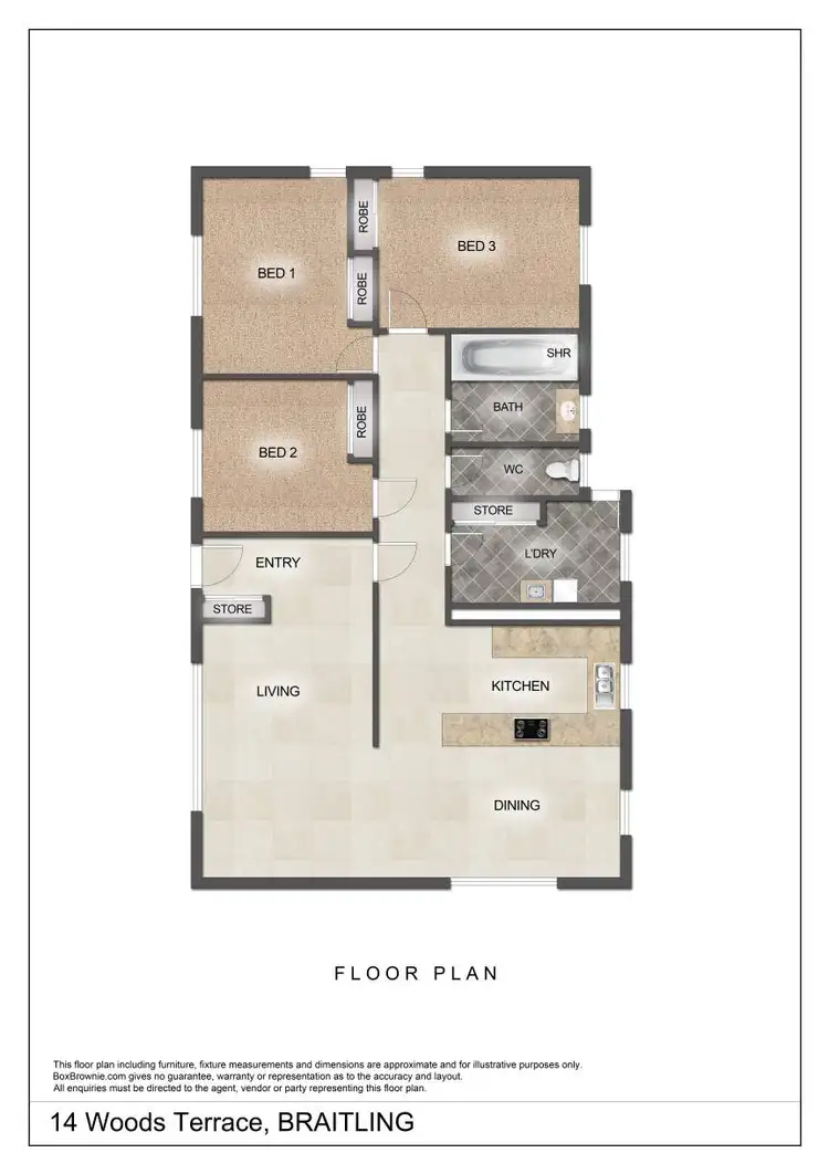 Floorplan of Homely house listing, 14 Woods Terrace, Braitling NT 870