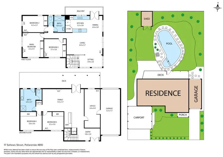 Floorplan of Homely house listing, 17 Sallows Street, Pallarenda QLD 4810