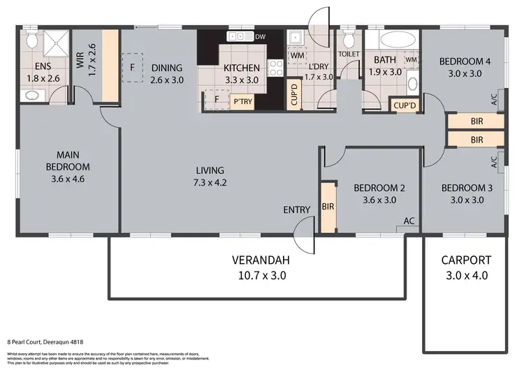 Floorplan of Homely house listing, 2/8 Pearl Court, Deeragun QLD 4818