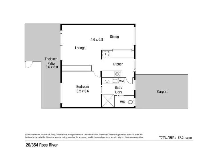 Floorplan of Homely apartment listing, 20/354-356 Ross River Road, Cranbrook QLD 4814