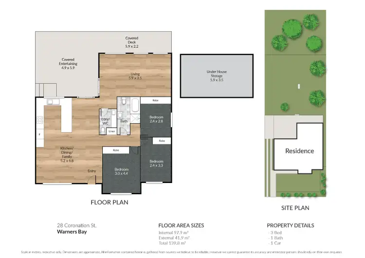 Floorplan of Homely house listing, 28 Coronation Street, Warners Bay NSW 2282