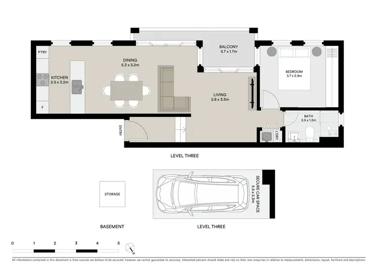 Floorplan of Homely apartment listing, 307/26 Levey Street, Wolli Creek NSW 2205