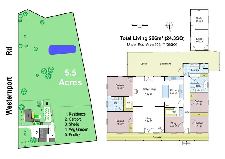Floorplan of Homely rural property listing, 2390 Westernport Road, Ripplebrook VIC 3818