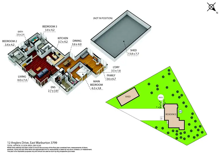 Floorplan of Homely house listing, 12 Anglers Drive, East Warburton VIC 3799