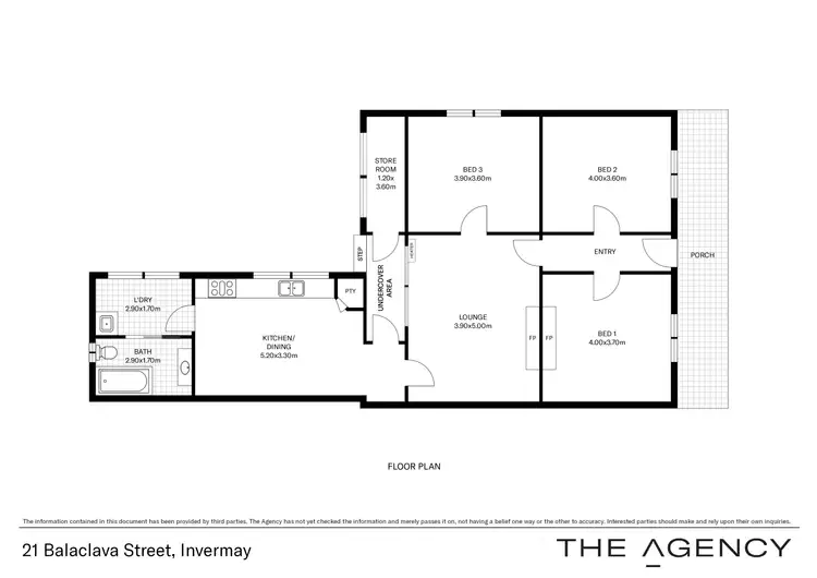 Floorplan of Homely house listing, 21 Balaclava Street, Invermay TAS 7248