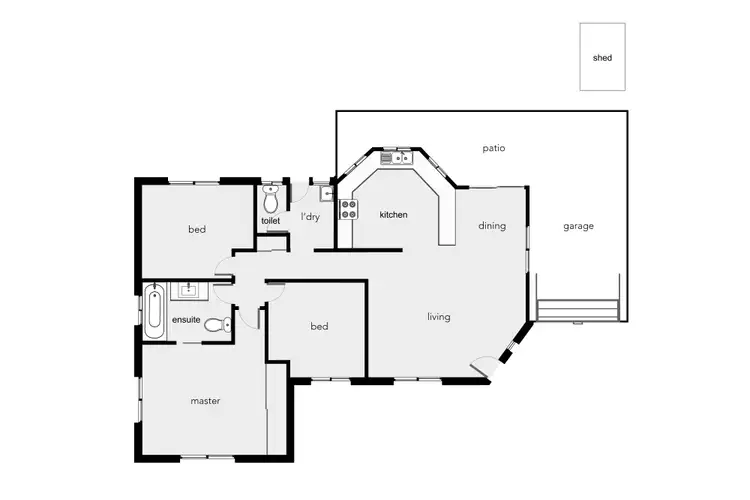 Floorplan of Homely house listing, 10 Cracknell Road, White Rock QLD 4868