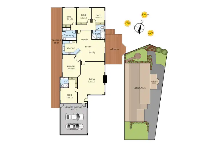 Floorplan of Homely house listing, 11 Challenge Court, Frankston VIC 3199