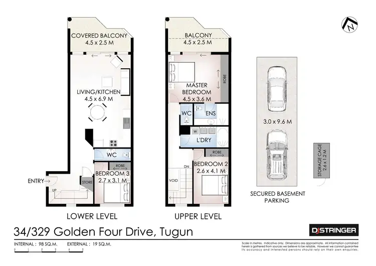 Floorplan of Homely unit listing, 34/329 Golden Four Drive, Tugun QLD 4224